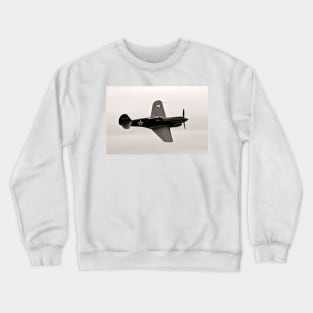 P-40 Warhawk Flying Tiger Airplane Sepia Crewneck Sweatshirt